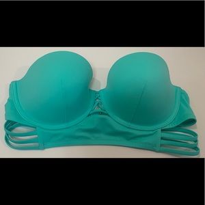Teal Victoria’s Secret Swim strapless top
